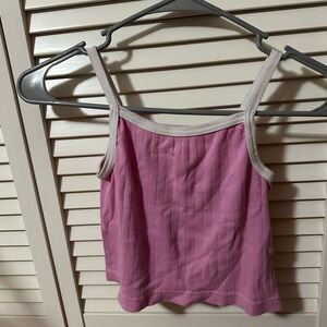 Brandy Melville Pink Ribbed Camisole